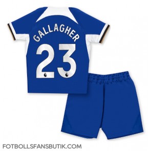 Chelsea Conor Gallagher #23 Replika Hemmatröja Barn 2023-24 Kortärmad (+ Korta byxor)